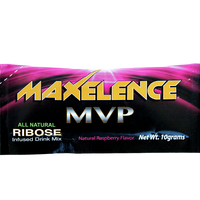 MAXelence MVP Workout Recovery Drink Mix Individual Sports Packet Raspberry