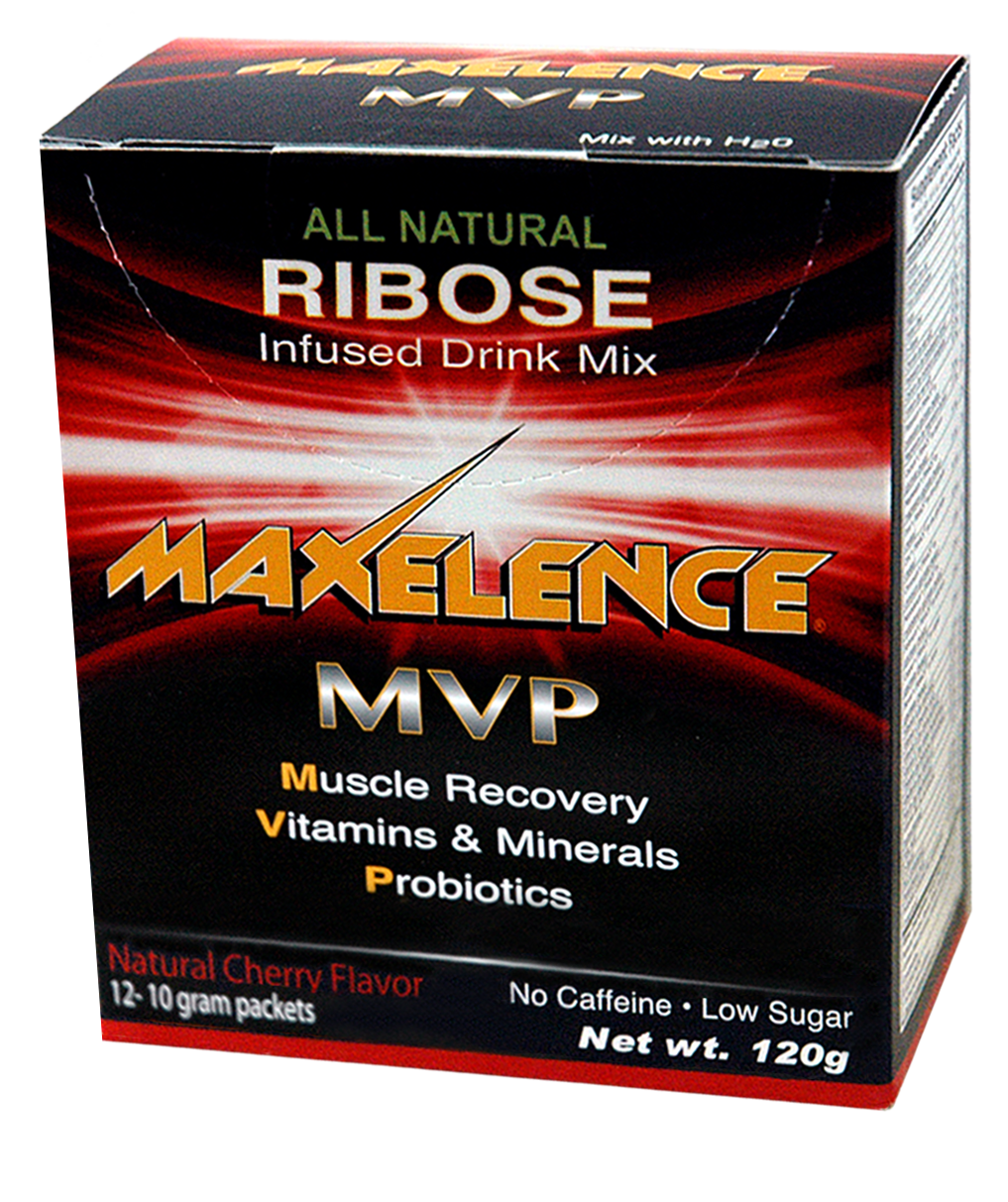 MAXelence MVP Workout Recovery Drink Mix Cherry 12 Pack Box