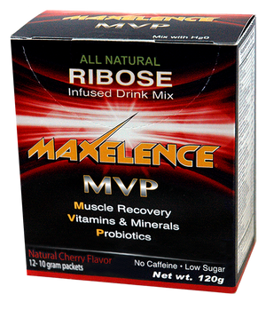 MAXelence MVP Workout Recovery Drink Mix Cherry 12 Pack Box